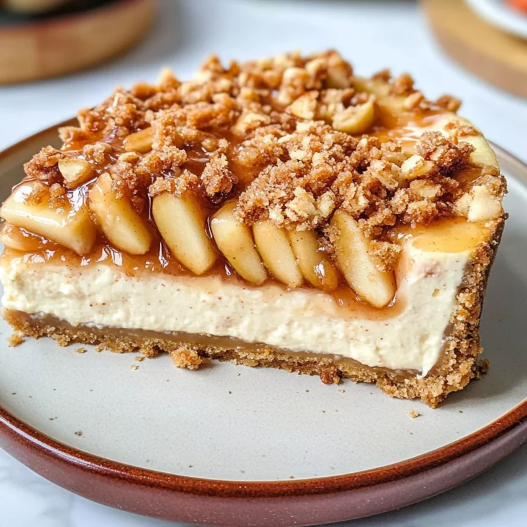 Apple Crumble Cheesecake