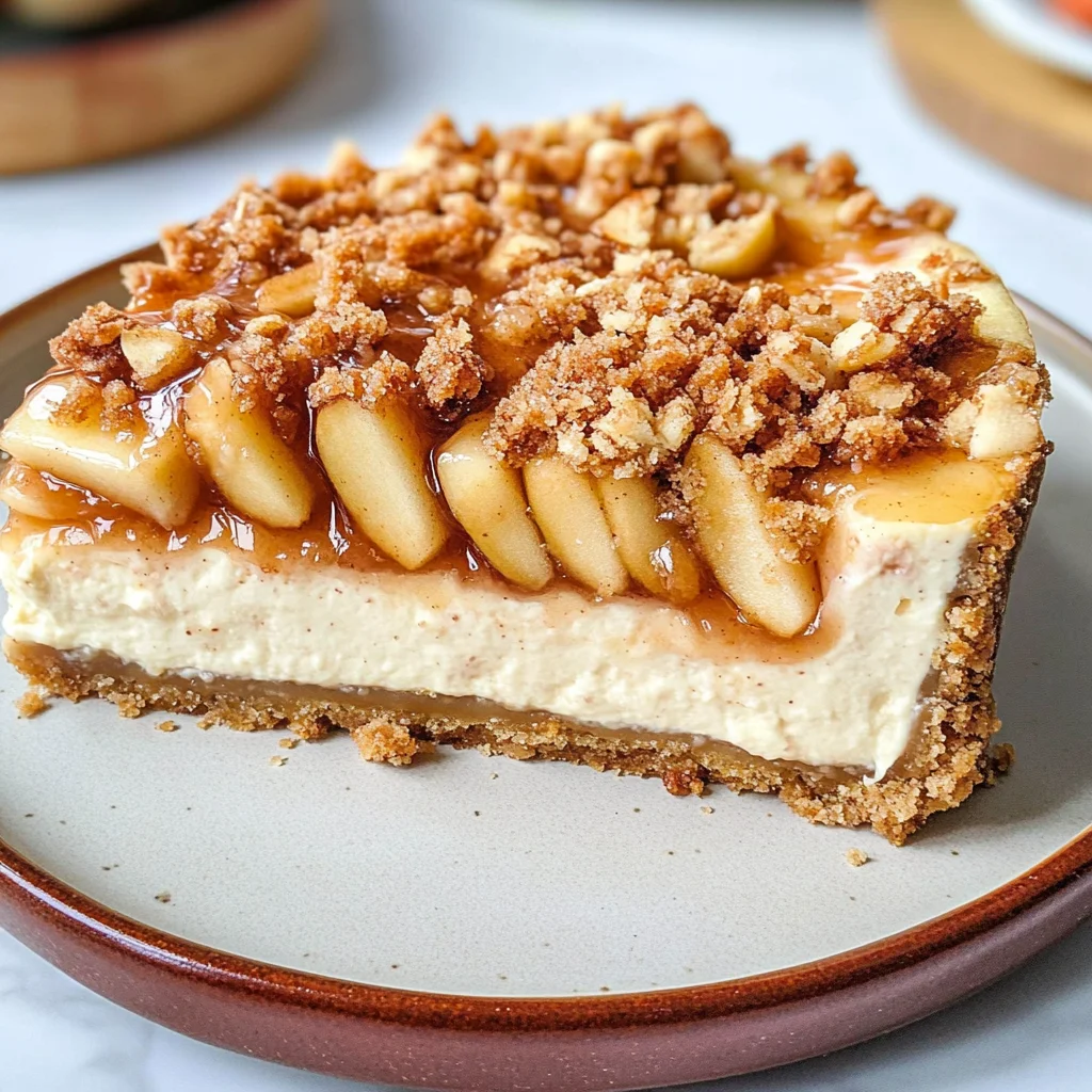 Apple Crumble Cheesecake