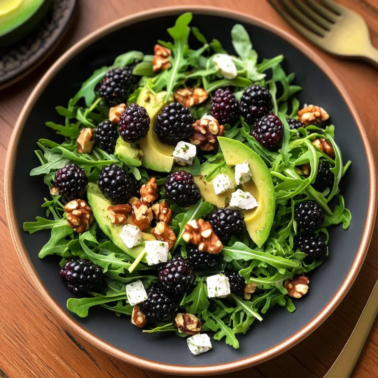 Blackberry, Avocado, and Arugula Salad