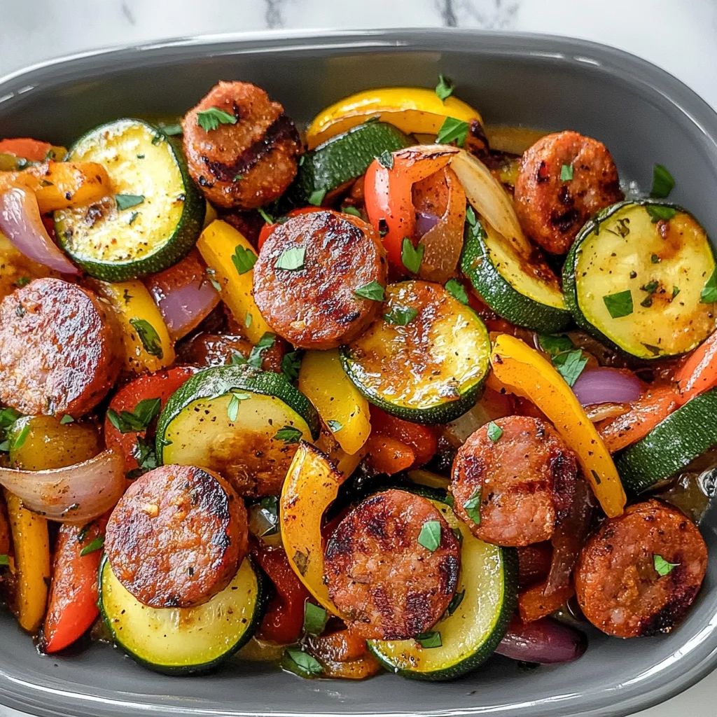 Cajun Sausage and Vegetables