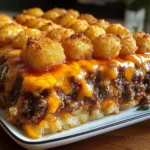 Cheesy Meatloaf & Tater Tot Bake: A Comfort Food Delight