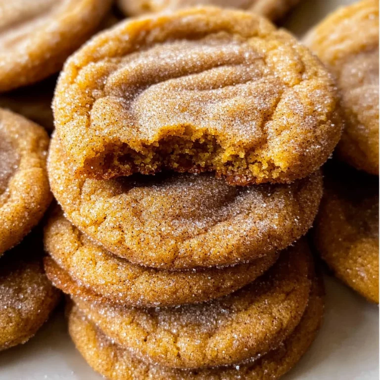 Chewy Pumpkin Snickerdoodle Cookies