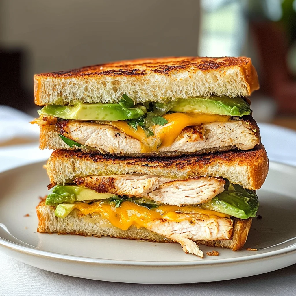Chicken Avocado Melt Sandwich