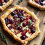 Cranberry Brie Tart with Pancetta & Thyme