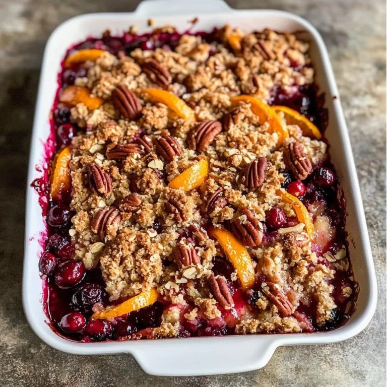 Cranberry Orange Pecan Crisp