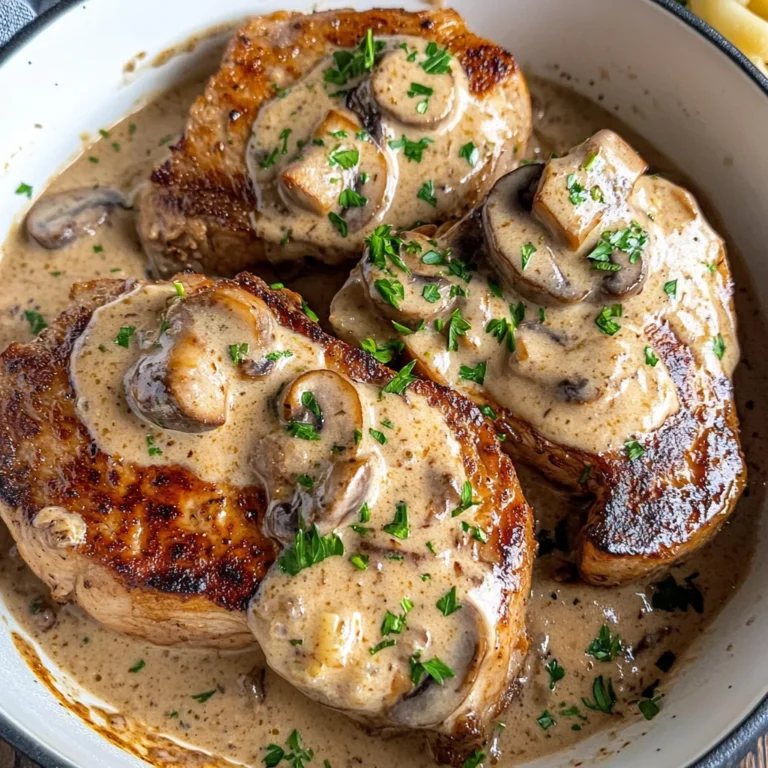 Cream of Mushroom Soup Pork Chops