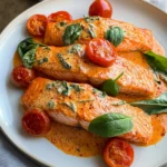 Creamy Roasted Red Pepper Salmon Recipe - Delicious & Easy