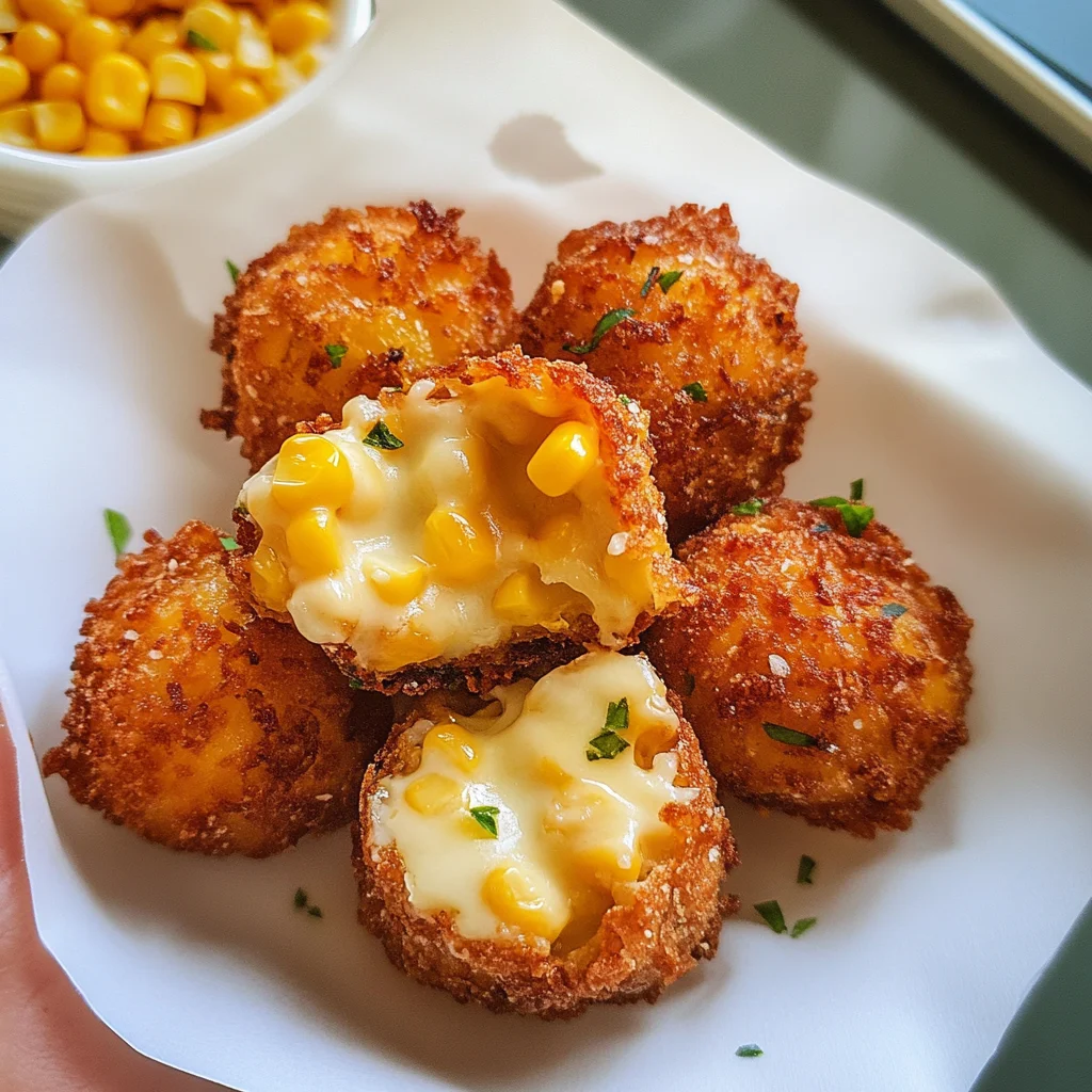Crispy Corn Cheese Bites