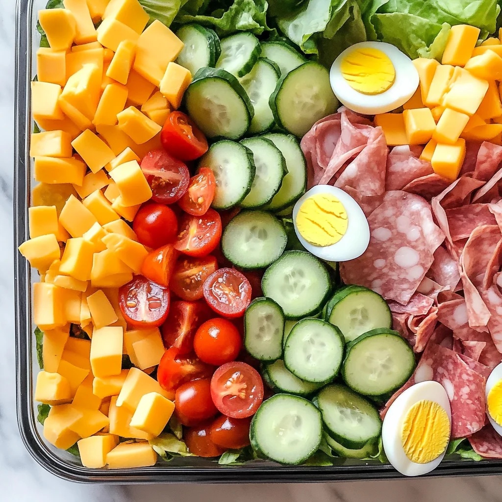 Easy Chef Salad Meal Prep