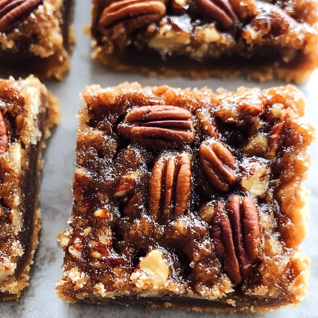 Healthy Gluten-Free Pecan Pie Bars