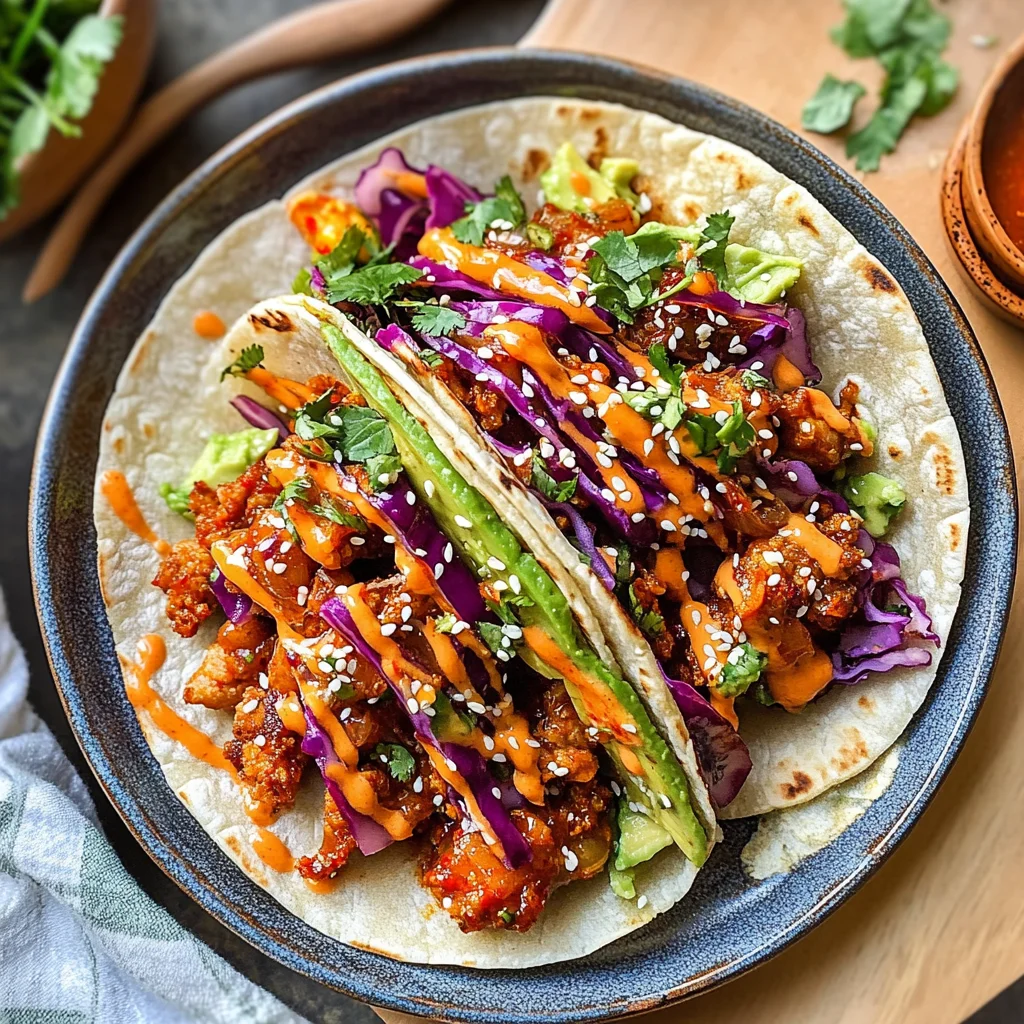 Korean Chicken Tacos Recipe