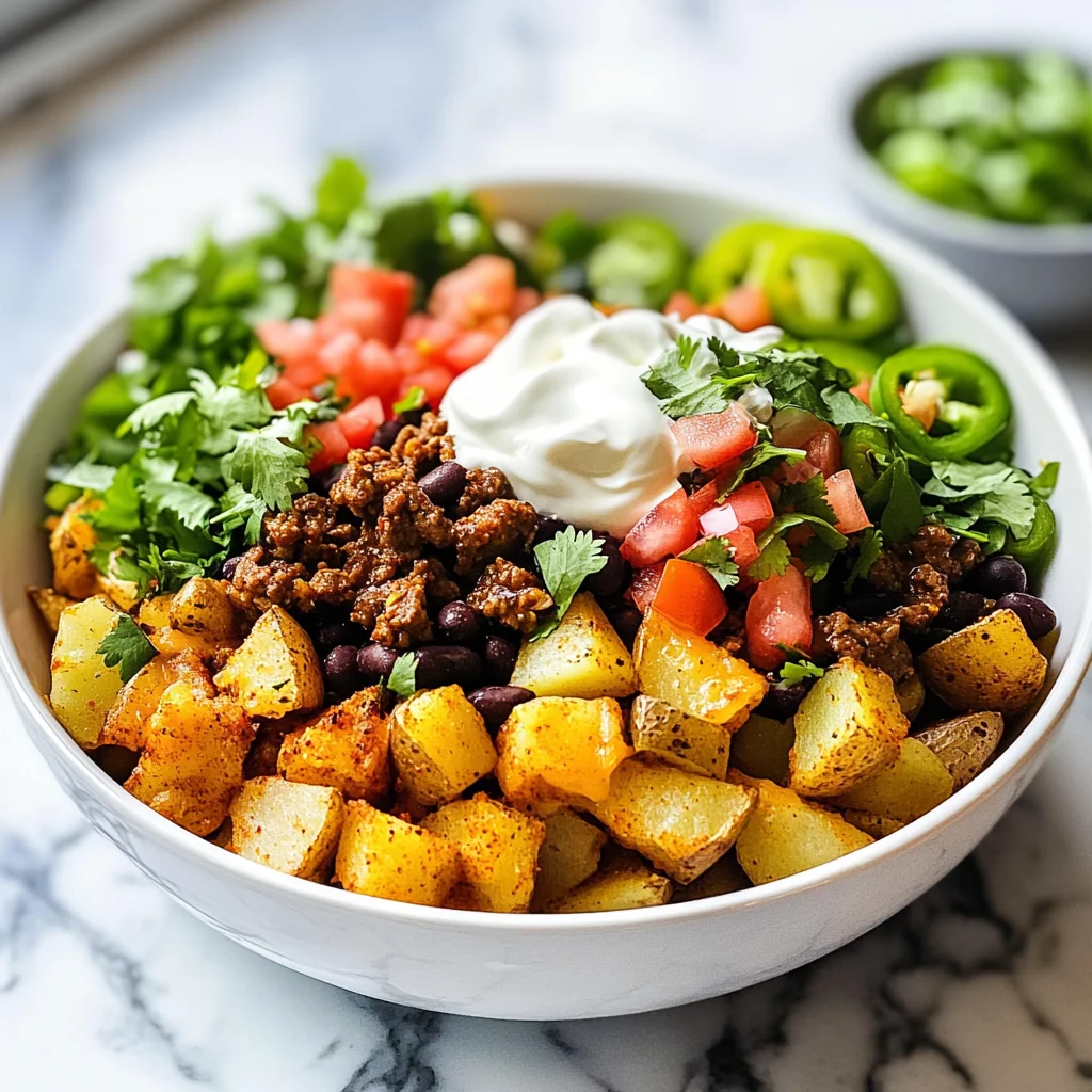 Loaded Potato Taco Bowl