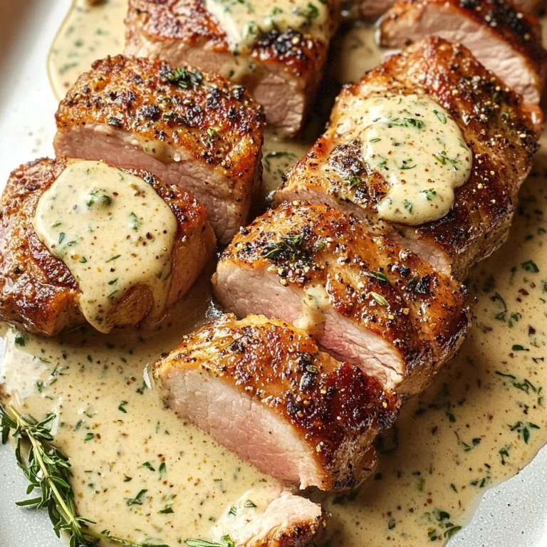 Pork Tenderloin with Dijon Cream Sauce