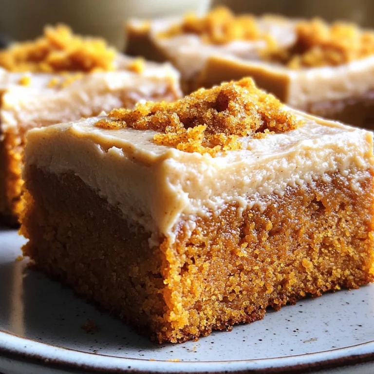 Pumpkin Bars with Brown Sugar Frosting