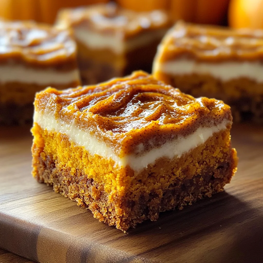 Pumpkin Bars with Brown Sugar Frosting