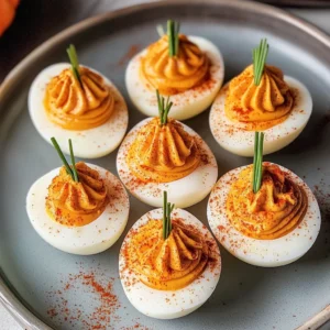 Pumpkin Patch Deviled Eggs