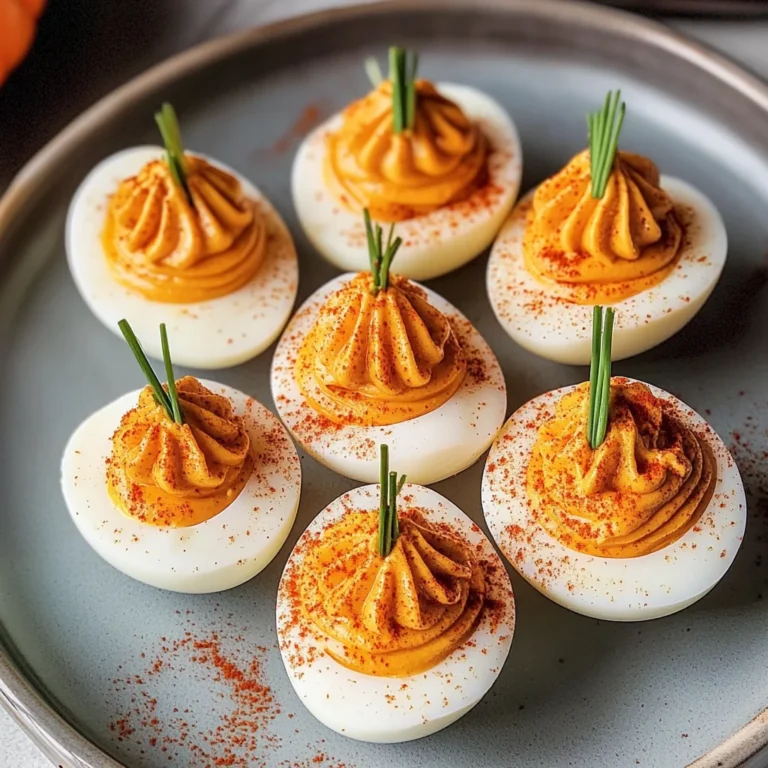 Pumpkin Patch Deviled Eggs