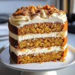 Pumpkin Spice Gooey Cake with Cream Cheese Frosting