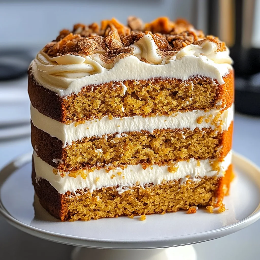 Pumpkin Spice Gooey Cake with Cream Cheese Frosting