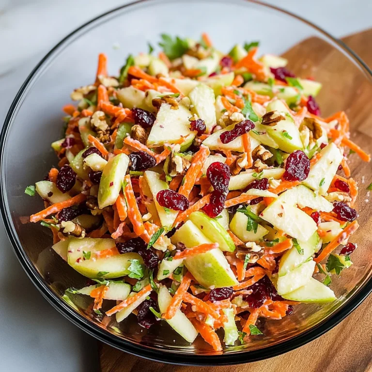 Refreshing Apple Cranberry Carrot Salad