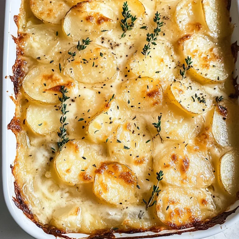 Scalloped Potatoes with Caramelized Onions and Gruyere