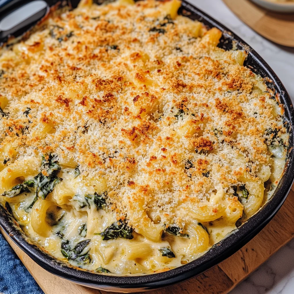 Spinach Artichoke Mac and Cheese