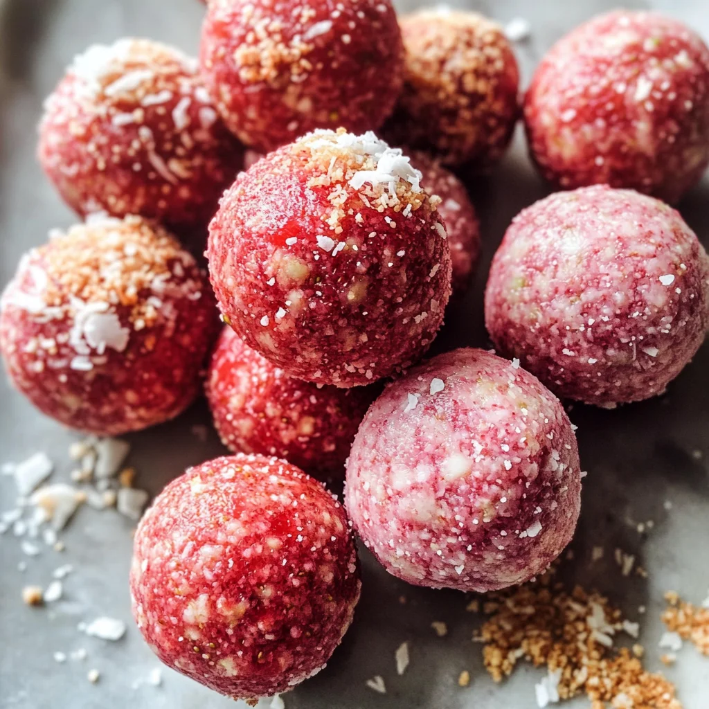 Strawberry Cheesecake Protein Balls
