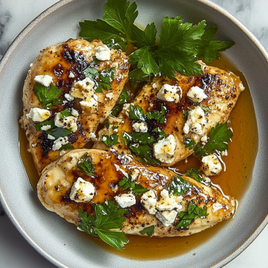 Hot Honey Infused Feta Chicken