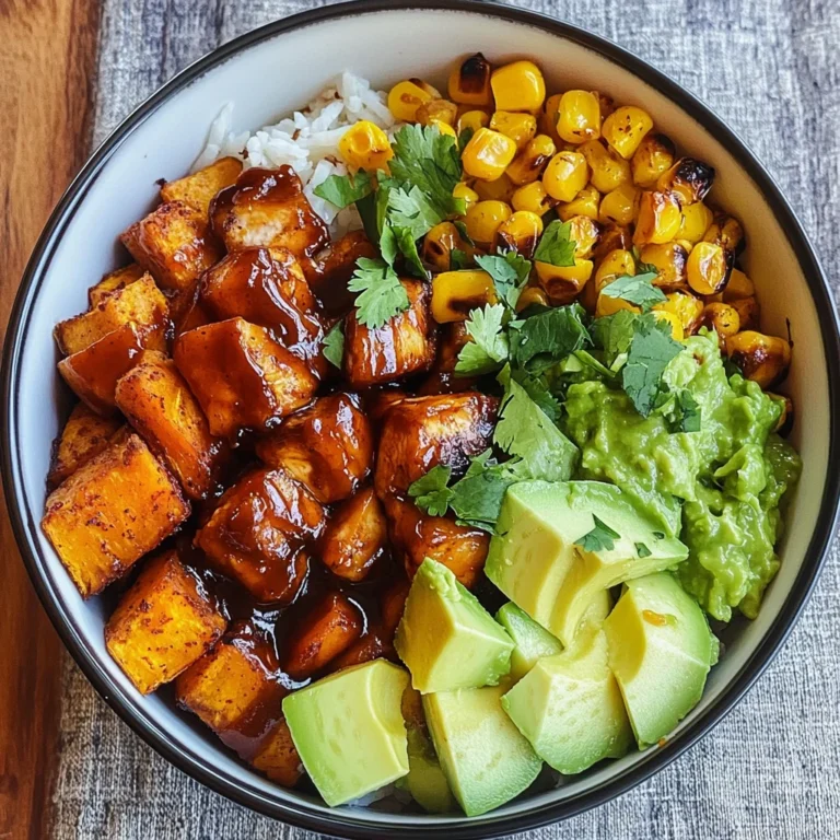 BBQ Chicken Sweet Potato Bowl