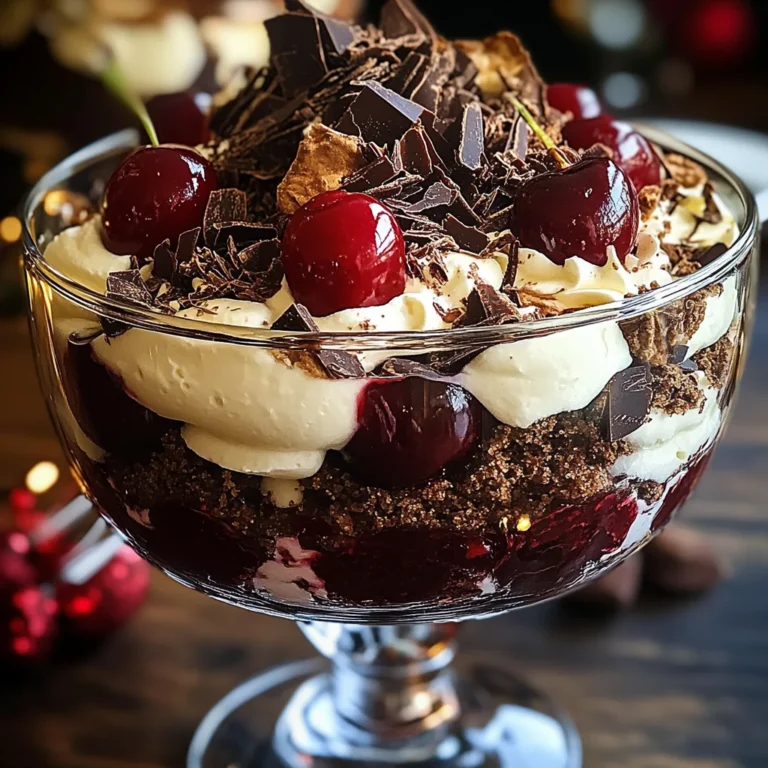 Black Forest Trifle for Christmas