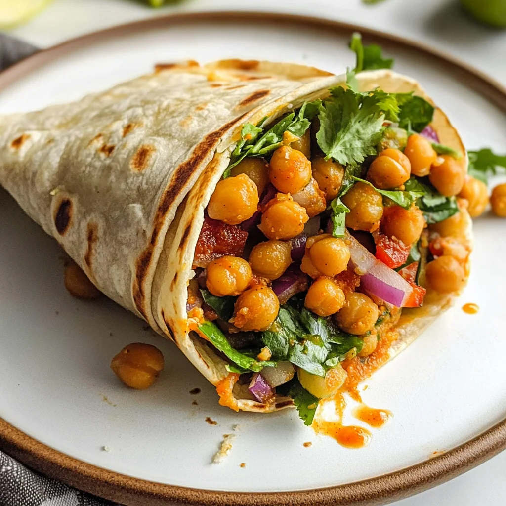 Buffalo Chickpea Wraps