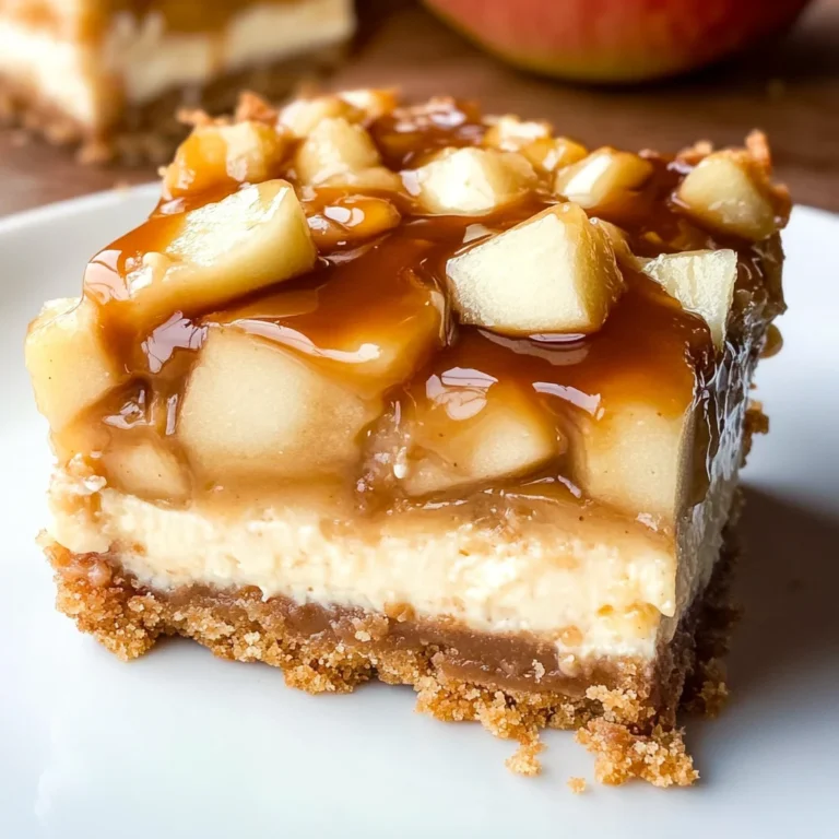 Caramel Apple Cheesecake Bars