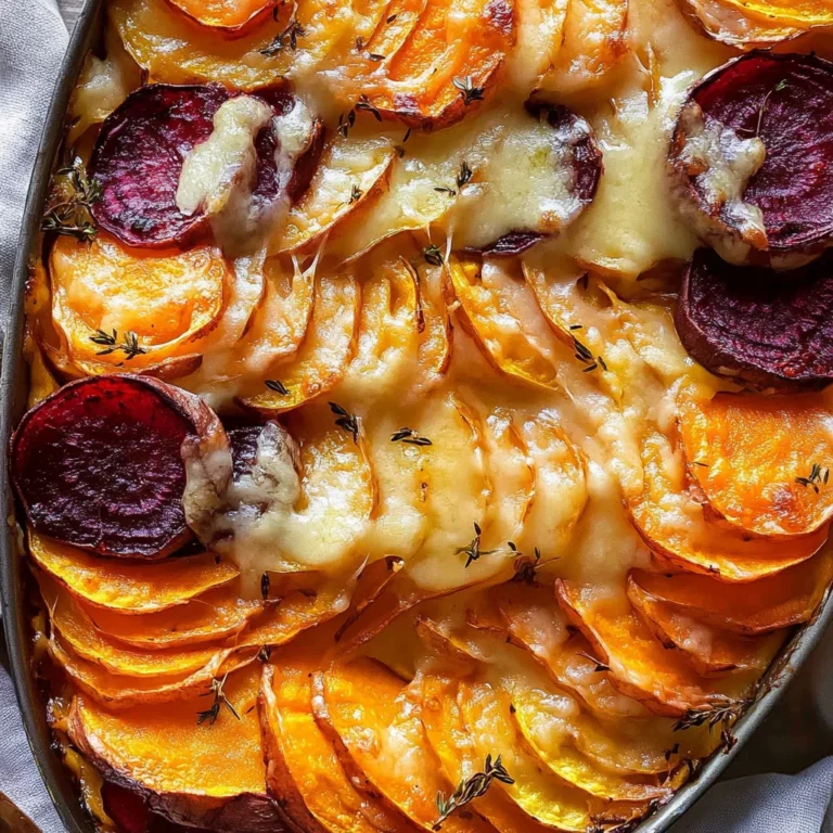 Cheesy Root Vegetable Gratin