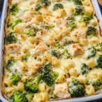 Chicken and Broccoli Alfredo Bake