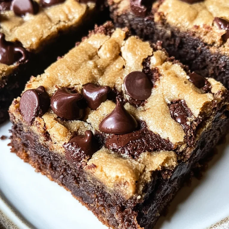 Chocolate Chip Cookie Brownies Recipe