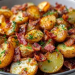 Crispy Bacon Honey Roasted Potatoes