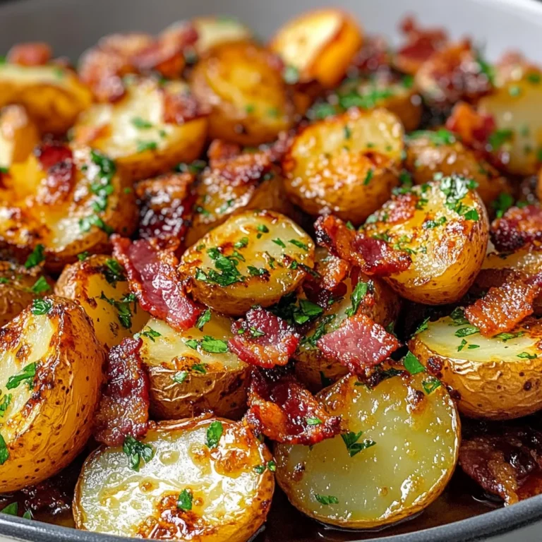 Crispy Bacon Honey Roasted Potatoes