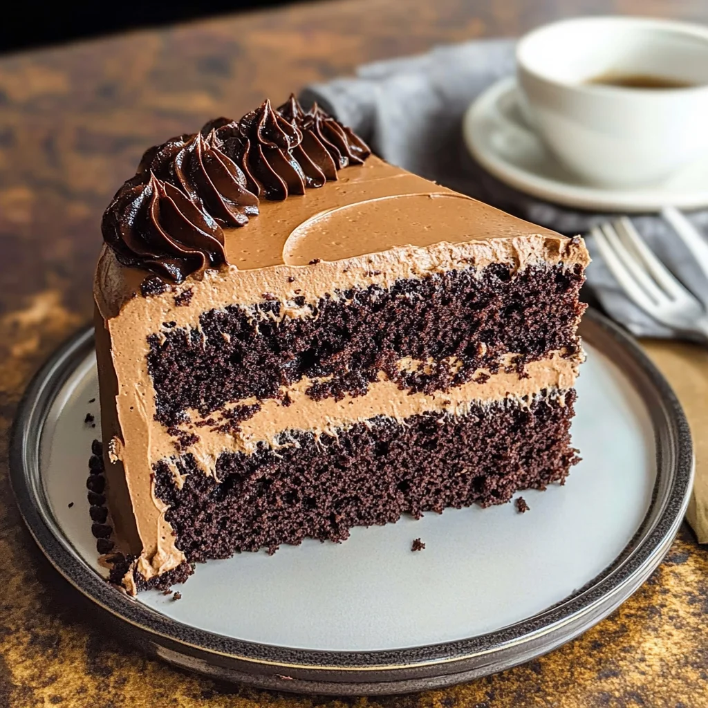 Dark Chocolate Espresso Cake with Brown Butter Frosting