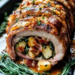 Delicious Christmas Stuffed Pork Roast