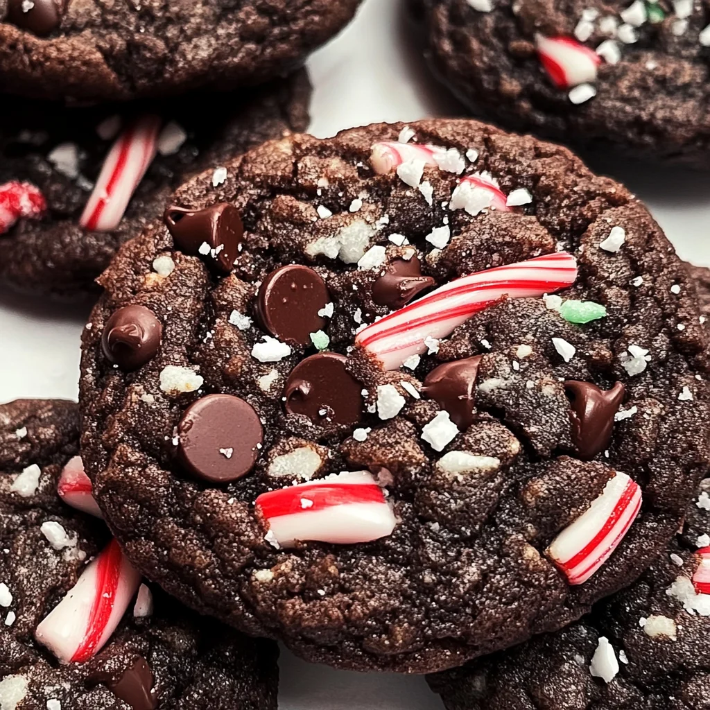 Double Chocolate Peppermint Cookies