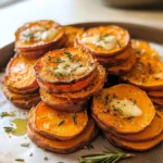 Garlic Butter Sweet Potato Stacks