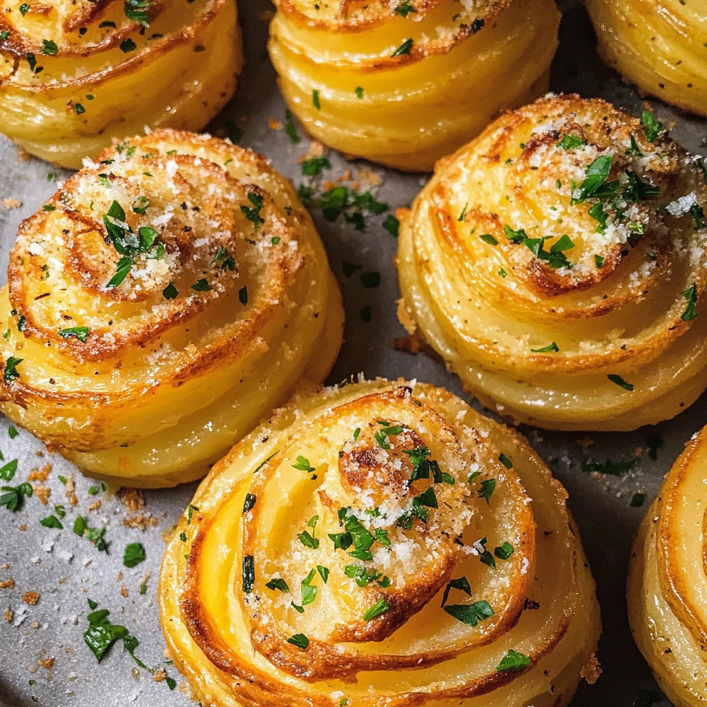 Garlic Parmesan Duchess Potatoes