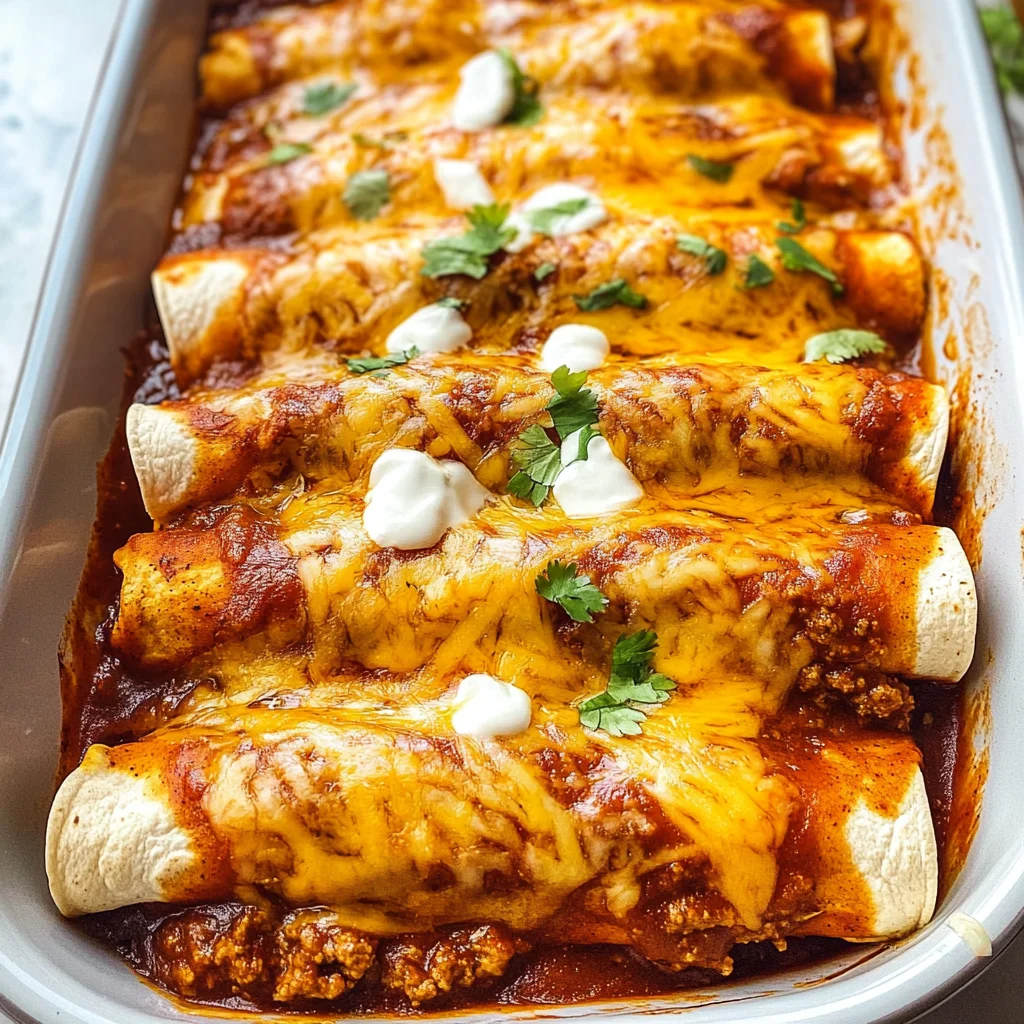 Ground Beef Enchiladas