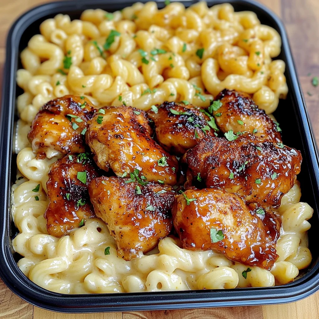 Honey Pepper Chicken Mac and Cheese