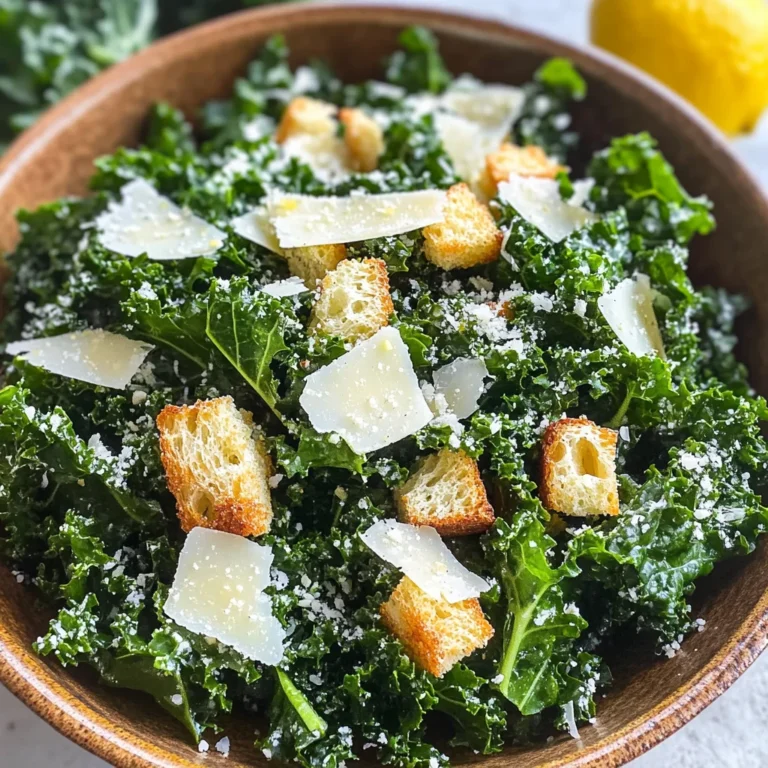 Lemony Parmesan Kale Salad