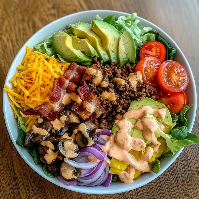 Loaded Burger in a Bowl