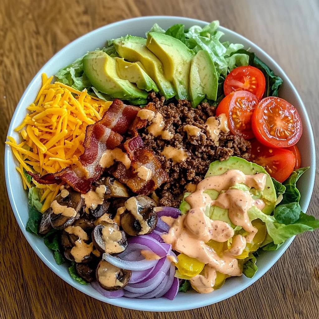 Loaded Burger in a Bowl