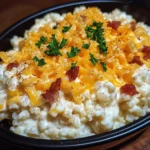 Loaded Cauliflower Rice {Super Cheesy!}
