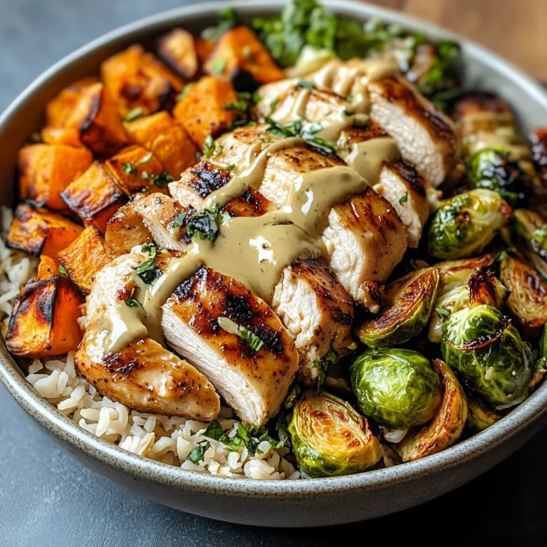 Maple Dijon Chicken & Roasted Sweet Potato Bowls