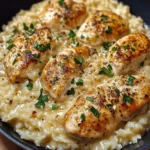 One-Pan Creamy Parmesan Chicken & Rice